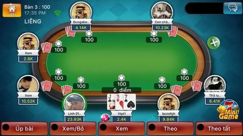 Luật chơi và cách xếp hạng bài trong game bài liêng