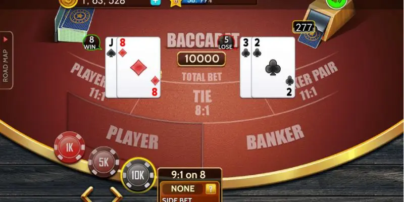 Quy trình diễn ra một ván bài baccarat chuẩn